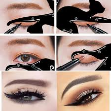 cat eye eyeliner stencil makeup eyes