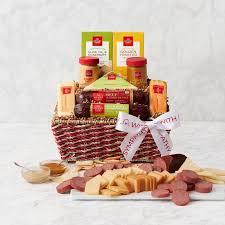 Condolence gifts such as bouquets are a way to let grieving families know you are thinking of them even if you cannot be with them at their time of loss. Sympathy Gift Baskets Funeral Condolence Gifts Hickory Farms
