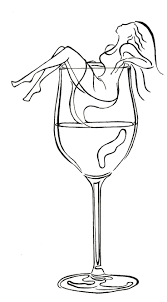 Images And Printables 3 Line Art Drawings Wine Glass Drawing Wine Art
