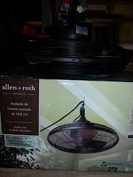New Find Awesome Portable Ceiling Fan By Allen Roth Hang Hook From A Stud Only About 100 At Lowe S Traditional Ceiling Fans Backyard Budget Backyard