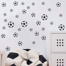 31 boys' room ideas that are youthful yet sophisticated. Art Home Decor Boys Room Sticker Small Football Pattern Wall Stickers For Boys Bedroom Children Kids Play Room Wall Mural Black Buy Online In Bahamas At Bahamas Desertcart Com Productid 125034794