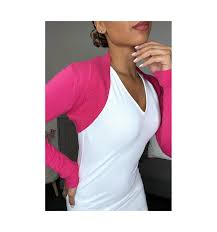 Maybe you would like to learn more about one of these? Bolero En Maille Fuchsia Elegant Pour Femme