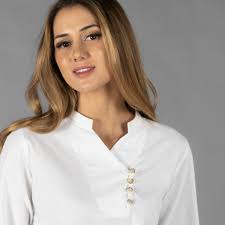 Camice Donna Camici Pastelli Prezzi CAMICIA DONNA CHAMBRAY COLLO ALLA  COREANA LANAY