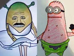 The Newest Craze On Tiktok Is People Revealing Cursed Images They Draw Themselves Weird Drawings Drawing Meme Children Sketch