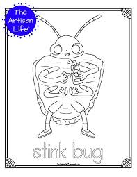 My bug book coloring page. Cute Insect Coloring Pages The Artisan Life