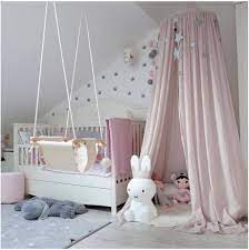 Kids Princess Bed Canopy Round Dome Hanging House Tent Decoration For Baby Canopies Netting Bedding