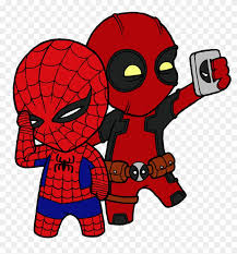 I draw deadpool and spiderman a little bit so it was just easier for me to practice with them. Deadpool And Spiderman Chibi Chibi Spiderman And Deadpool Free Transparent Png Clipart Images Download