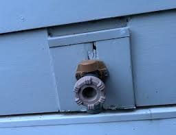 Replace exterior wooden spigot cover on siding - Home Improvement Stack  Exchange