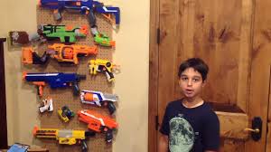 This is sure to be every kid's favorite spot in the house! Nerf Gun Rack Youtube
