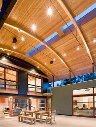 Under one timber roof the kilden performing arts centre unites three entities: Arched Timber Roof House Is An Amazing Party Shack