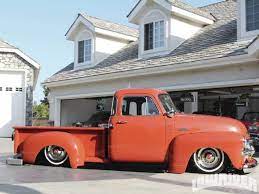 1954 Chevrolet 3100 Pickup Truck Thriftmaster Lowrider Magazine Pickup Trucks Lowrider Trucks Vintage Pickup Trucks