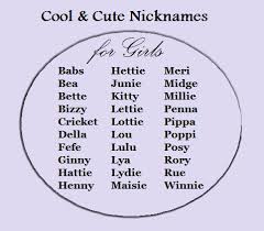 Cool Cute Nicknames For Girls 3 Cute Nicknames Cute Nicknames For Girls Nicknames For Girls