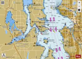 Puget Sound Seattle To Bremerton Marine Chart