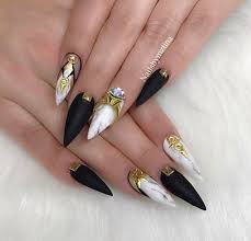 Pink and white ombre nails. 30 Black And Gold Nail Designs You Must Try In 2021 Stylinggo