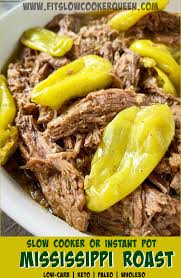 You can also make this low carb beef roast in an instant pot to speed things up. Video Slow Cooker Instant Pot Mississippi Roast Low Carb Paleo Whole30 Fit Slow Cooker Queen