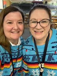 Highland Park Elementary School teachers wore their favorite holiday  sweaters to celebrate the season!