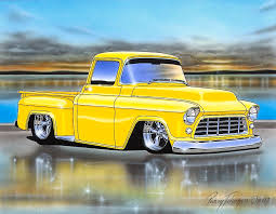 Image result for Chrome Yellow 1955 GMC