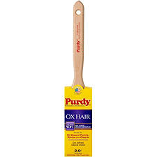 It is carefully blended with the softest white china bristle for just the right amount of resiliency. Purdy 144300020 Ox Hair Series Ox O Thin Flat Trim Paint Brush 2 Inch Household Bristle Paintbrushes Amazon Com