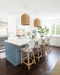 Check spelling or type a new query. 2020 Fall Home Tour Blue Kitchen Island Coastal Style Kitchen Kitchen Cabinets And Backsplash