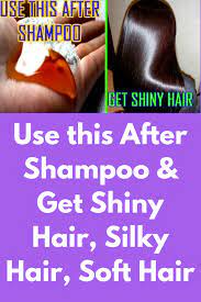 Use This After Shampoo Get Shiny Hair Silky Hair Soft Hair I Am Sharing A Very Effective And Natural H Silky Hair Thick Hair Remedies Shiny Hair Treatments