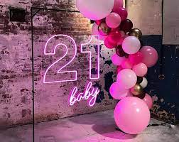Whether you are going big, or want to throw something small for your closest friends, you'll find some of the best 21st birthday ideas and activities in this post that you and your friends. Round Acrylic Business Logo Sign 12 To 32 Custom Circle 3d Modern Business Sign Salon Spa Signage Personalized Name Sign 21st Birthday Centerpieces 21st Birthday Decorations 21st Bday Ideas