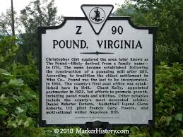 Pound Virginia Z 90 Marker History Historical Marker Virginia History Ohio History
