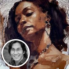 Women Portraits In Line Art large Print