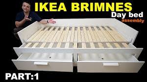 I tried turning the hexagonal opening with an allen key, but it doesn't move for more. Ikea Brimnes Day Bed Assembly Instructions Part 1 Youtube