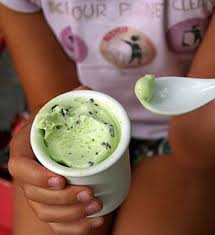 Recette De Glace A La Menthe Fraiche Recette Glace Glace Menthe Chocolat Recette