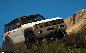 Gta 5 Nissan Patrol Super Safari Vtc Y61 4800 2017 4 Door Add On Replace Mod Gtainside Com