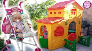 Los juguetes más baratos para los niños y niñas de este país. La Nueva Sillita De Paseo Y La Casa De Juguete De Jardin Para Ninos Lindea Mi Bebe Reborn Youtube