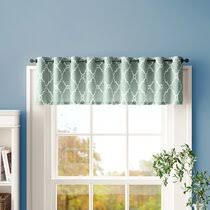 Shaped valances and scalloped valances will give your windows lots of body and texture. Green Grommet Eyelet Valances Kitchen Curtains You Ll Love In 2021 Wayfair