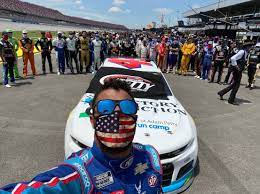 It's cliché in nascar nomenclature, but there is an early big three, and joey logano completes the triumvirate through nine races. Nascar Drivers Stand With Bubba Wallace At Talladega Sports News Journalnow Com