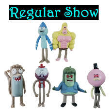 The movie best scenes playlist: 6pcs Regular Show 6cm Cartoon Mordecai Rigby Benson Muscle Man Action Figures Figure Angel Figure Lovefigure Sticks Aliexpress