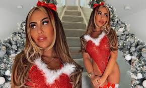 You started over four hours ago!! Sophie Kasaei Sends Temperatures Soaring In A Mrs Claus Themed Bodysuit For Racy Snap Daily Mail Online