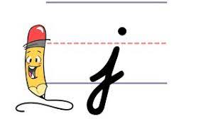 The term italic as it relates to handwriting is not to be confused with italic typed letters. Pencil Pete S Cursive Writing Lowercase J Youtube