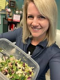 Chopped caesar salad kit with added bacon bits