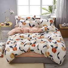Check spelling or type a new query. Amazon Com Fruit Bedding Peaches Duvet Cover Set Fresh Peaches And Red Striped Reversible Design Peach Fruit Bedding Sets Twin 66x90 1 Duvet Cover 1 Pillowcase Twin Peach Kitchen Dining
