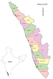 33º c (summers) and 22º c (winters) geographical location: Map Of Kerala State India Download Scientific Diagram