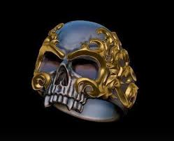 Free Download 3d File Skull Ring Macabre 3d Model Obj Stl 3dm 2 Skull Ring 3d Model Skull