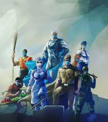 Salute To Corona Fighters Warrior Paint Warrior Drawing Drawing Competition