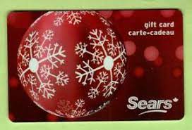 Time to buy a gazillion small drinks from new york fries and then use the sears canada gift card on hot sale items. Sears Canada Christmas Ornament 2009 Gift Card 0 Ebay