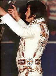 American popular singer and film star elvis presley , to his fans the undisputed 'king of rock 'n' roll'. 21st February 1977 Charlotte Elvis Presley Elvis Presley