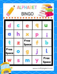 Letter learning board game for kids : Alphabet Bingo Printable For Kids Craft Play Learn