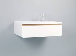 Two drawer floating nightstand shelf. Sleek White Floating Nightstand Drawer Bedside Table Spark Shell Craft
