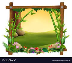 Illustration Of Bamboo Trees In Frame Nature Download A Free Preview Or High Quality Adobe Illustrator Ai Eps Pdf School Wall Art Frame Boarders And Frames