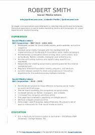 But what are the differences? Social Media Intern Resume Samples Qwikresume