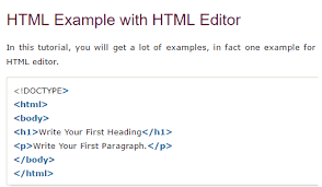 The content inside is displayed in the browser's default monospace font. How To Display Html Code In A Html Page In A Formatted Manner Stack Overflow