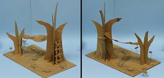 Art Lesson Plans: Corrugated Cardboard Sculpture Lesson