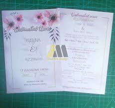 Anda tak perlu nak fikir untuk design sendiri kad kahwin anda. Kad Kahwin Sampul Sticker Doorgift Siap Am Creative Design Facebook